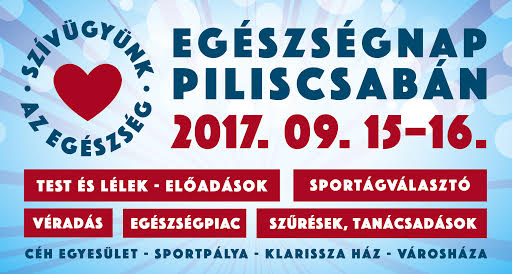 Szeptemberben az egészségé lesz a főszerep Piliscsabán